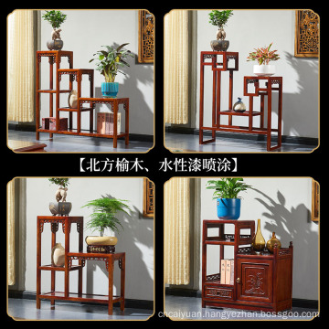 Natural Solid wood flower stand